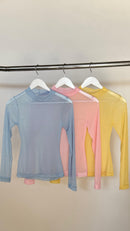 Blusa Tule Candy Color