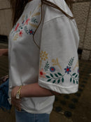 T-shirt Over Flowers