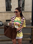 T-shirt Over Poa Urso | AMARELA