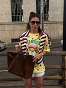T-shirt Over Poa Urso | AMARELA