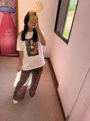 T-shirt Over Monalisa Pizza M