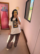 T-shirt Over Monalisa Pizza M