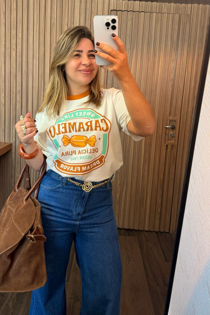 T-shirt Bala De Caramelo