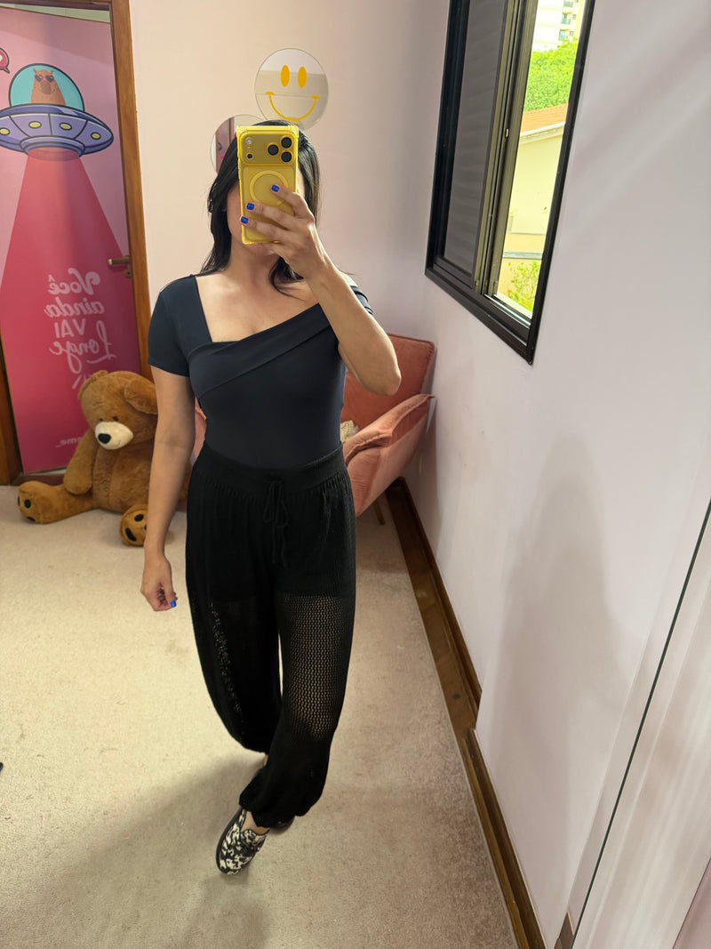 Calça Aladim Tricot Preto