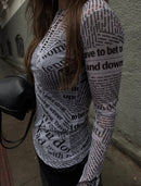Blusa Tule Jornal