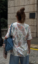 T-shirt Over Paisley Bandana