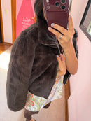 Jaqueta Pelúcia Marrom