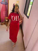 Saia Tricot Vermelho