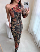 Vestido Midi Tule Borboleta