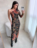 Vestido Midi Tule Borboleta