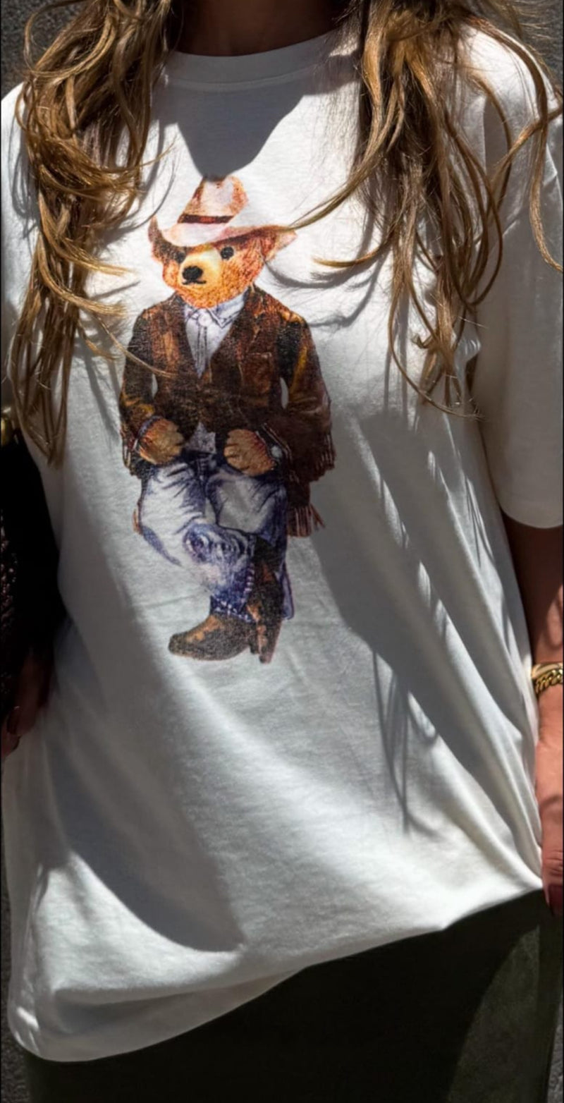 T-shirt Over Urso Cowboy | Boho Urbano