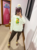 Blusa Moletom Over Flanelada Ursa Brasil | 4