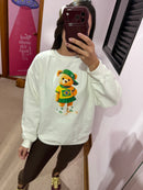 Blusa Moletom Over Flanelada Ursa Brasil | 4