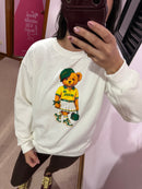 Blusa Moletom Over Flanelada Ursa Brasil | 1