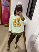 Blusa Moletom Over Flanelada Urso Brasil | 5