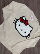 Blusa Tricot Hello Kitty CAQUI