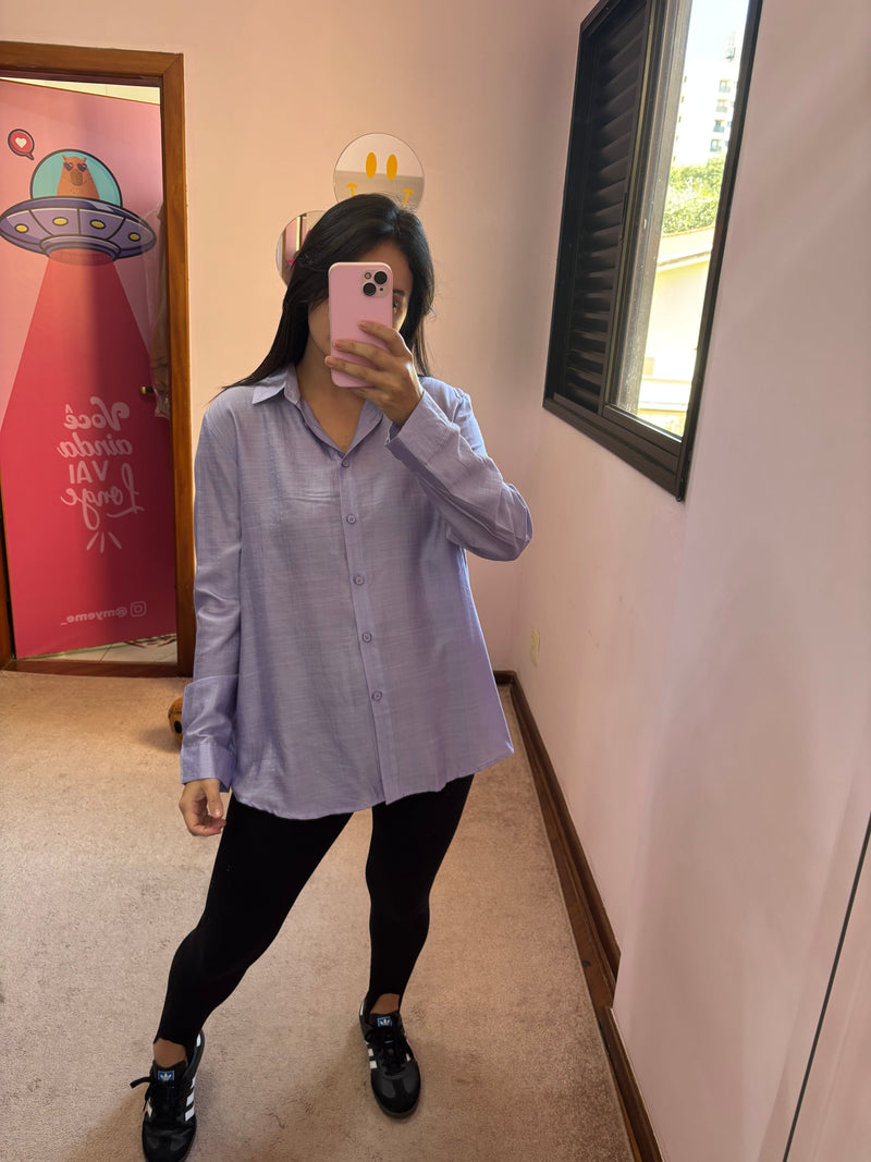 Camisa Over Lilás