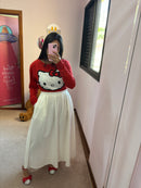 Blusa Tricot Hello Kitty VERMELHO