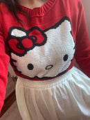 Blusa Tricot Hello Kitty VERMELHO