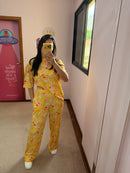 Conjunto Floral Amarelo