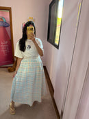 T-shirt Over Floral Rosa