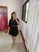 Vestido Liberty Floral Preto