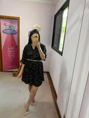 Vestido Liberty Floral Preto