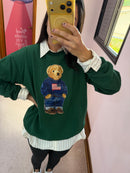 Moletom Over Urso Verde