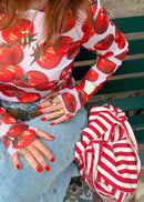 Blusa Tule Tomate Com Dedinho