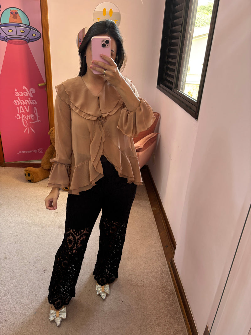 Blusa Bata Capuccino HUSH