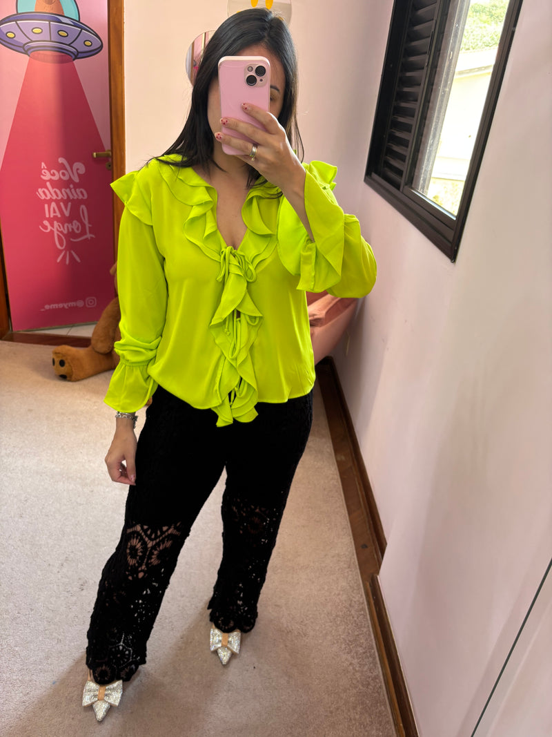 Blusa Bata Verde MY LIFE BRAND