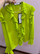 Blusa Bata Verde MY LIFE BRAND