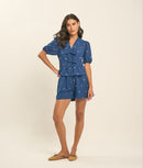 Blusa Manga Princesa Amarração Estampa De Coração