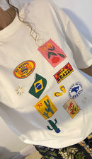 T-shirt Over Brasil Cacto