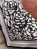 Lenço Floral Rosa Claro