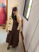 Blusa Cardigan Tricot Floral Nude