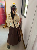 Blusa Cardigan Tricot Floral Nude