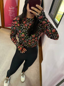 Blusa Tule De Dedinho Floral G