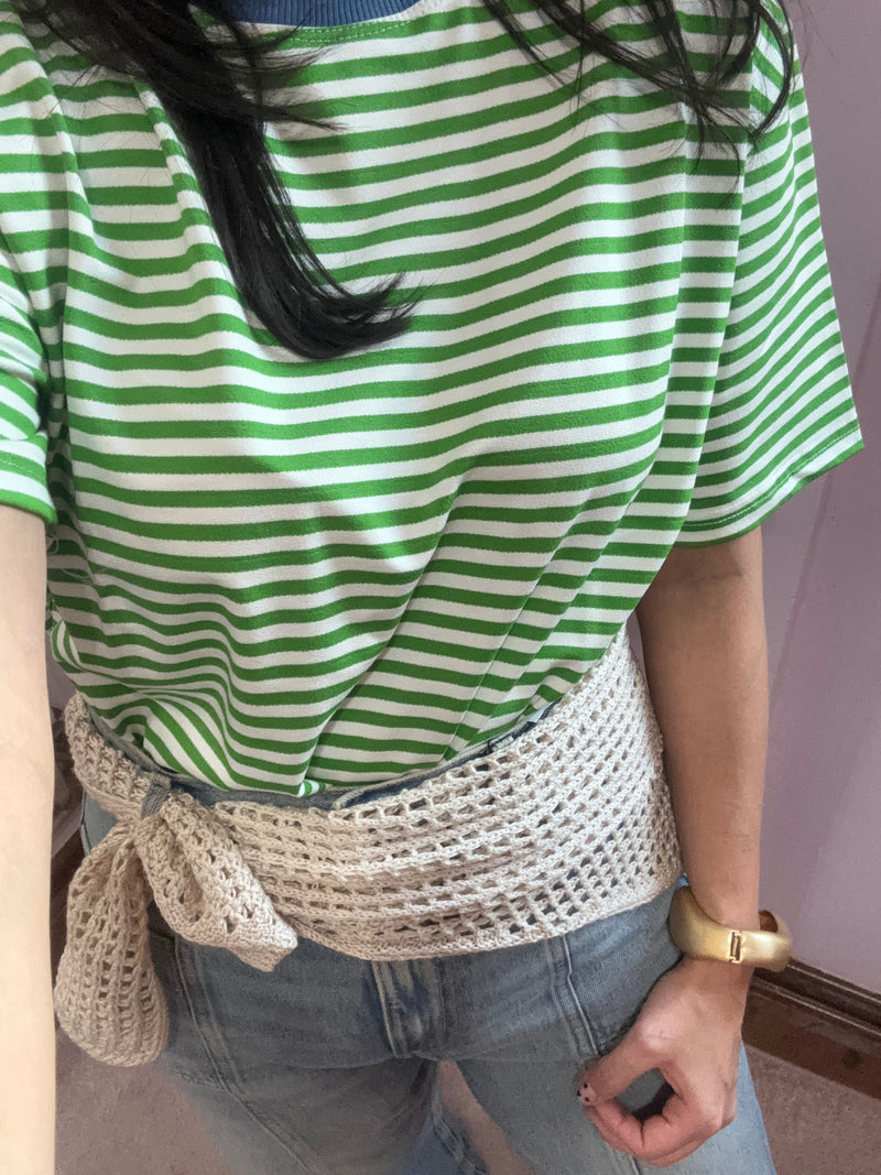 Lenço Macrame Crochê | BEGE CLARO