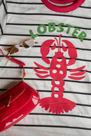T-shirt Over Listra Lobster Vermelha