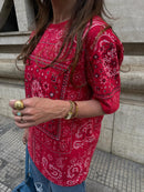 T-shirt Over Bandana Vermelha - G