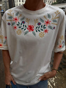T-shirt Over Flowers