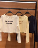 Blusa Cropped Manga Longa